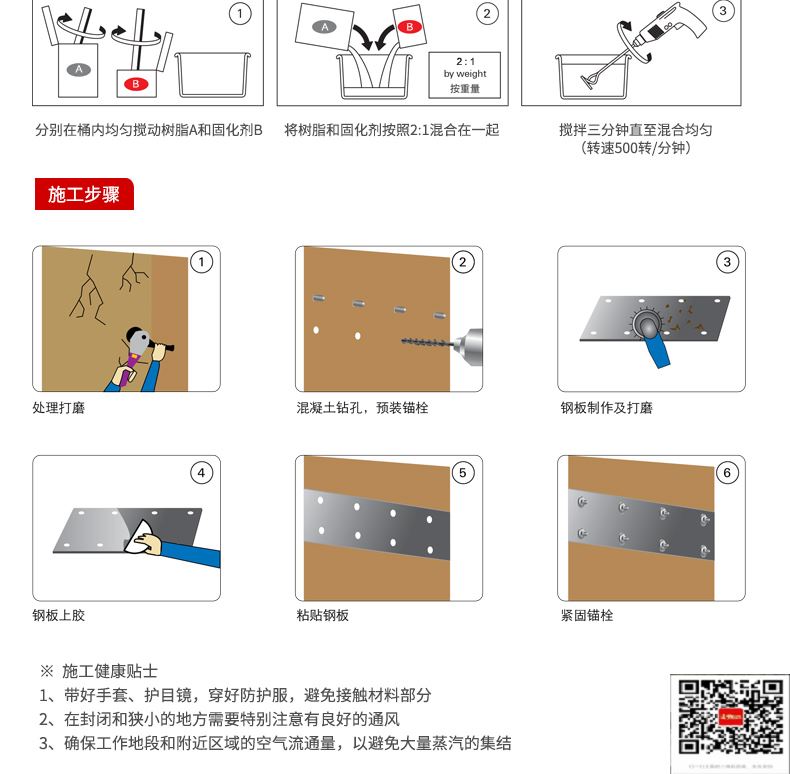 包钢铁门关粘钢加固施工过程